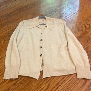 Free People Cream Cardigan Sweater
